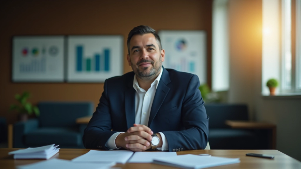 Financial advisor discussing retirement planning strategies in professional office setting